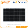 factrory wholesale 12v 40w panel solar con salida de batería integrada